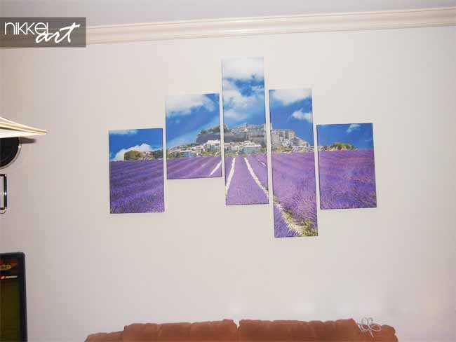 Foto op groot formaat canvas lavendel